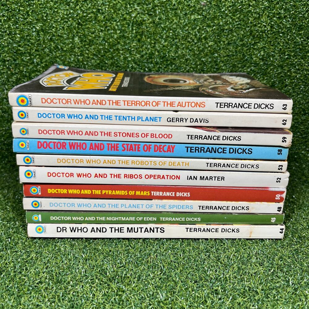 Doctor Who Paperback Novel Lot of 10 Vintage Sci Fi Mixed Authors